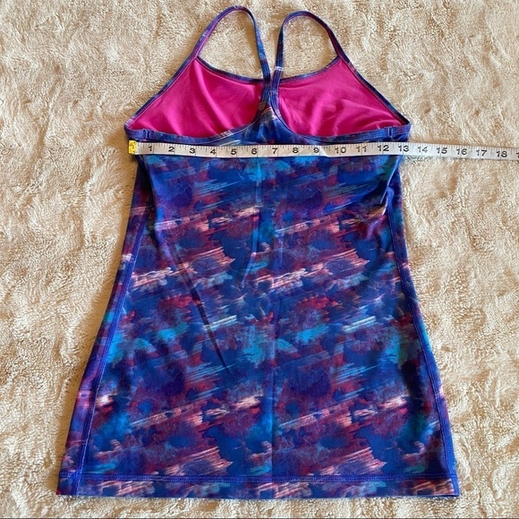 Lululemon Sz 14 Blue Pink T back tank - Picture 6 of 6